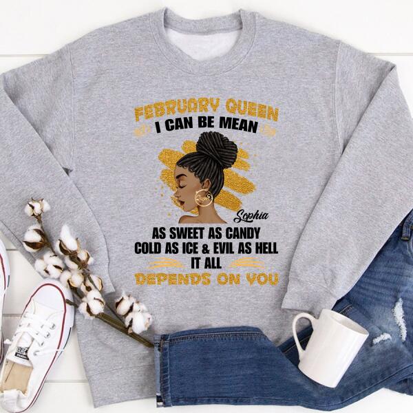 February Birthday Shirt, Custom Birthday Shirt, Queens Born In February, February Birthday Gifts, February shirts for Woman