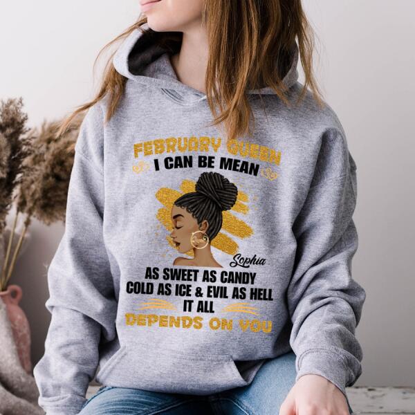 February Birthday Shirt, Custom Birthday Shirt, Queens Born In February, February Birthday Gifts, February shirts for Woman