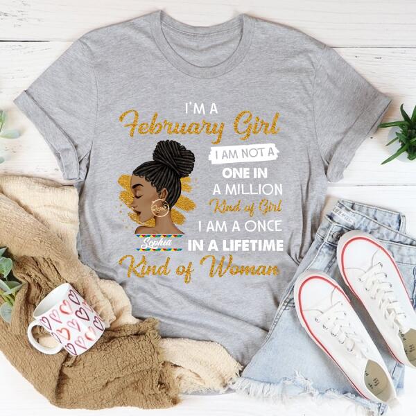 February Birthday Shirt, Custom Birthday Shirt, Queens Born In February, February Birthday Gifts, February shirts for Woman