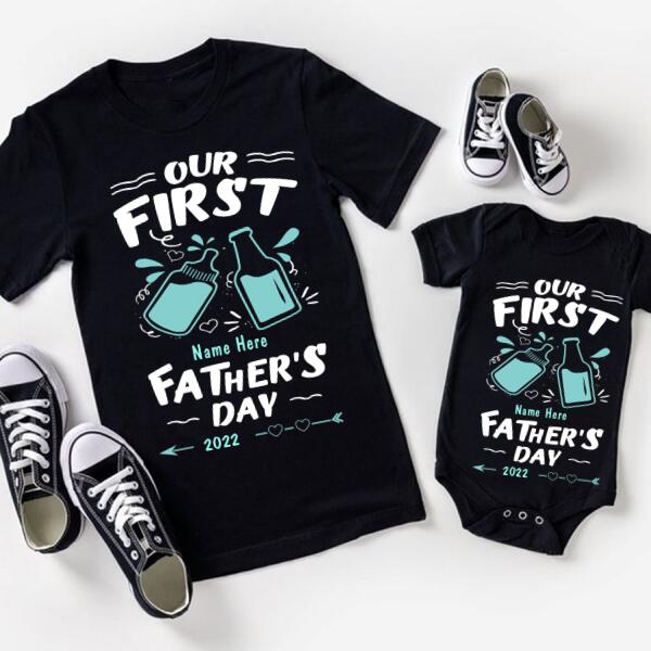 Personalized fathers day shirts, matching outfits for dad and son, Father‘s Day Tee Shirts, dad and son matching shirt, father son shirts, Funny fathers Day Shirts, Father Day Gift