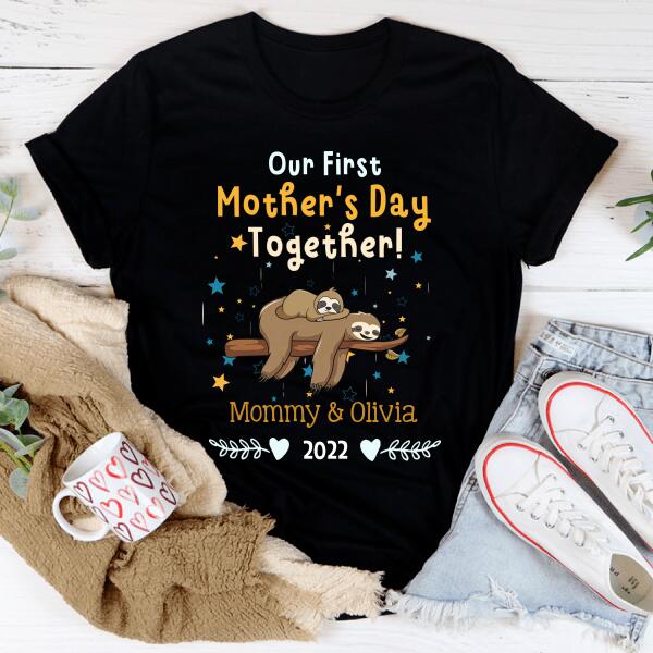 Personalized Mothers Day Shirts, Mom And Daughter Matching Shirt, Sloth Onesie, Mother Daughter Shirts, Mother‘s Day Shirt, T Shirt For Mom And Daughter, Mother Day Gift