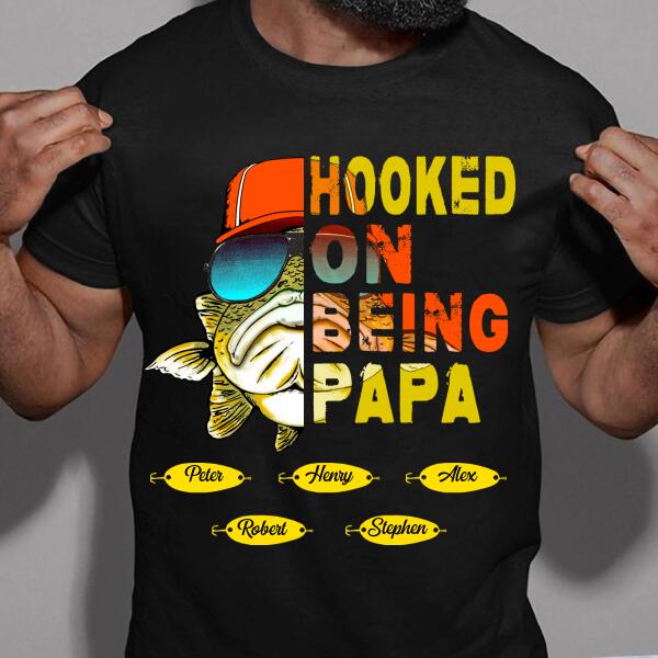 Personalized Fathers Day Shirts, Father‘s Day T Shirts, Fathers Day Fishing Shirt, Fathers Day Shirts For Dad, Happy Fathers Day Shirts, Father Day Gift