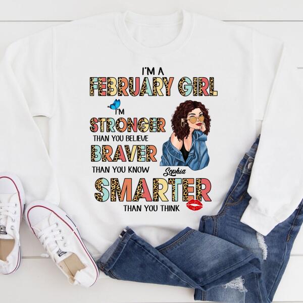 Custom February Birthday Shirt For Woman, Queens Are Born In February Gifts, Melanin Afro Woman Shirt, Black Girl Tee, Afro Queen Gift