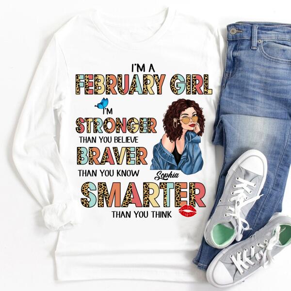 Custom February Birthday Shirt For Woman, Queens Are Born In February Gifts, Melanin Afro Woman Shirt, Black Girl Tee, Afro Queen Gift