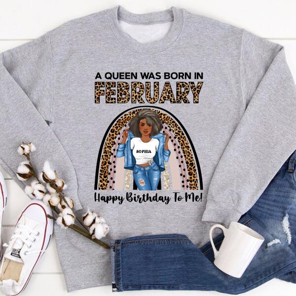 February Birthday Shirt, Custom Birthday Shirt, Queens Born In February, February Birthday Gifts, February shirts for Woman