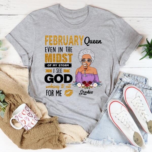 February Birthday Shirt, Custom Birthday Shirt, Queens Born In February, February Birthday Gifts, February shirts for Woman