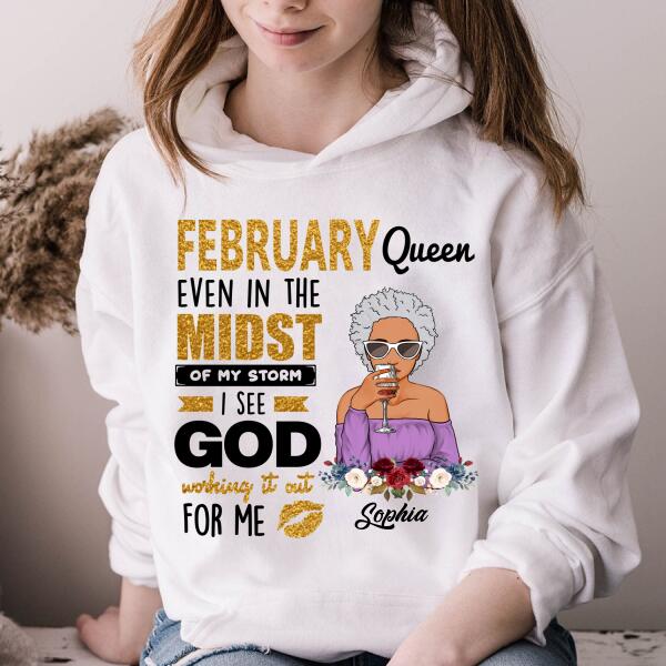 February Birthday Shirt, Custom Birthday Shirt, Queens Born In February, February Birthday Gifts, February shirts for Woman