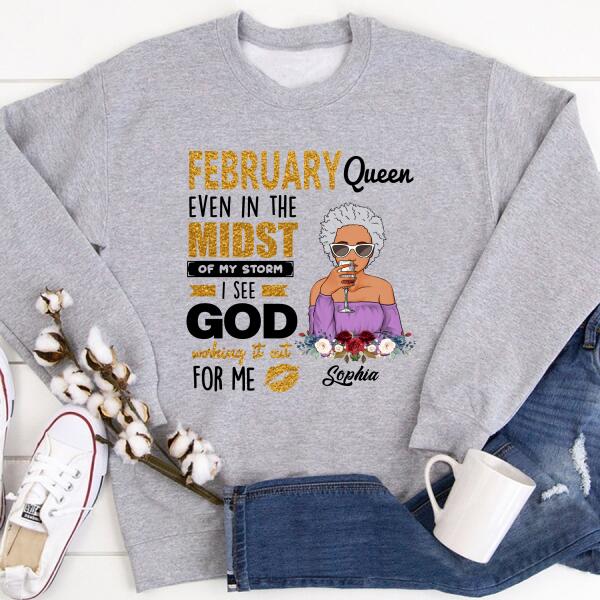 February Birthday Shirt, Custom Birthday Shirt, Queens Born In February, February Birthday Gifts, February shirts for Woman