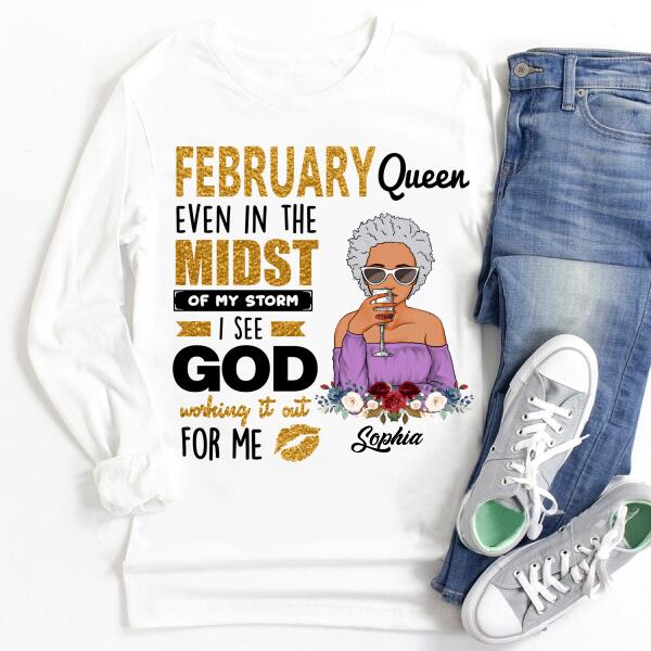 February Birthday Shirt, Custom Birthday Shirt, Queens Born In February, February Birthday Gifts, February shirts for Woman
