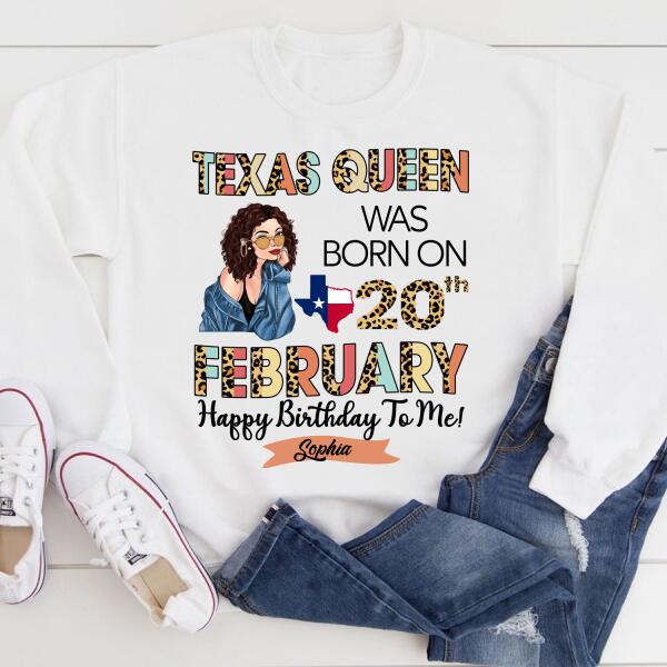 February Birthday Shirt, Custom Birthday Shirt, Queens Born In February, February Birthday Gifts, February shirts for Woman