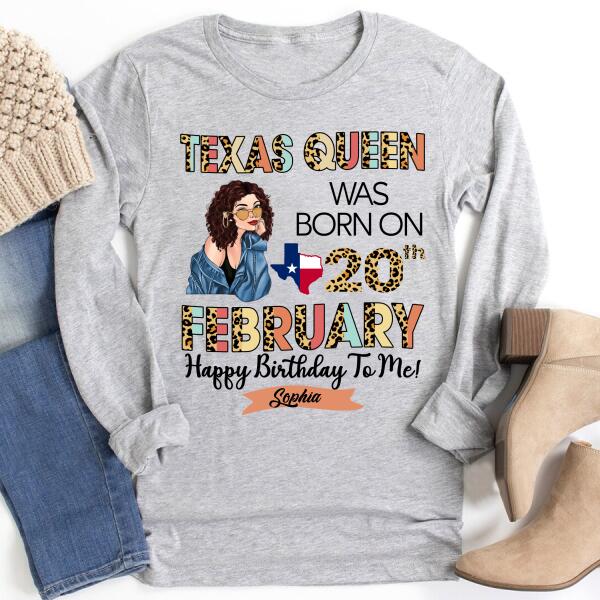 February Birthday Shirt, Custom Birthday Shirt, Queens Born In February, February Birthday Gifts, February shirts for Woman