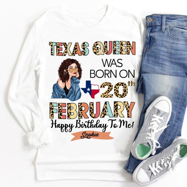 February Birthday Shirt, Custom Birthday Shirt, Queens Born In February, February Birthday Gifts, February shirts for Woman