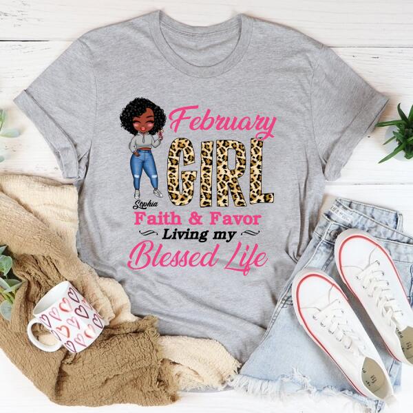 February Birthday Shirt, Custom Birthday Shirt, Queens Born In February, February Birthday Gifts, February shirts for Woman