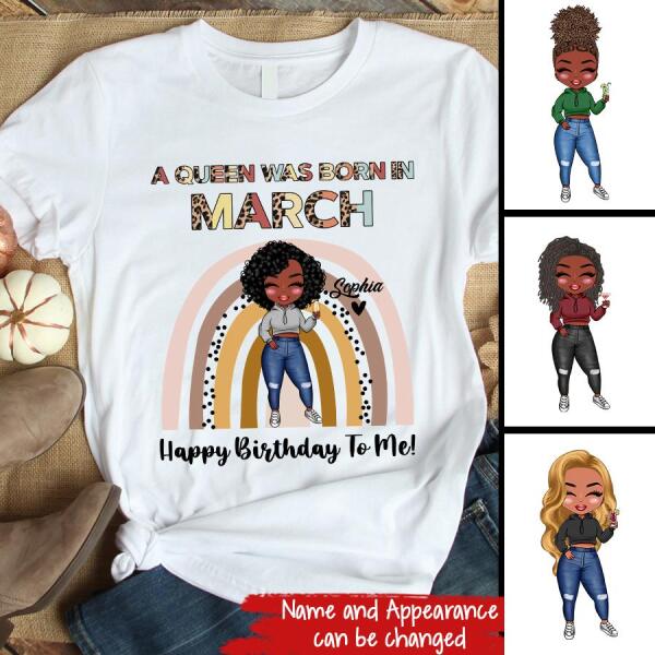 March Birthday Shirt, Custom Birthday Shirt, Queens Born In March, March Birthday Gifts, March shirts for Woman