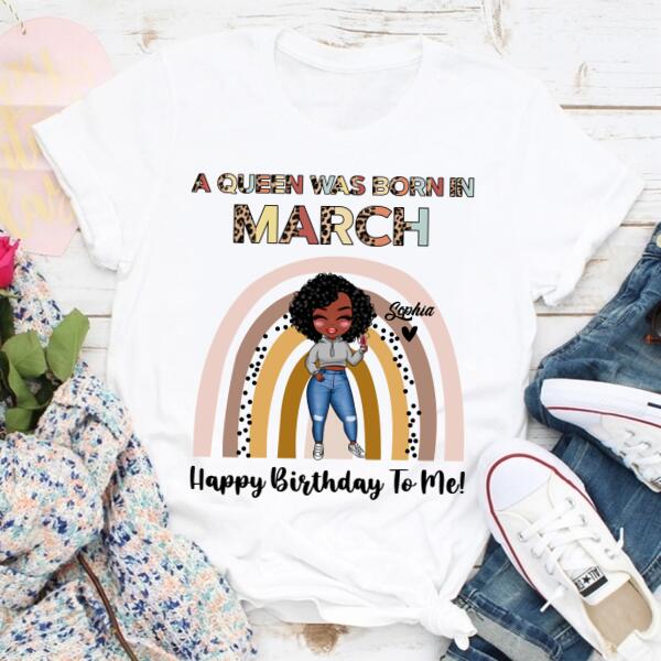 March Birthday Shirt, Custom Birthday Shirt, Queens Born In March, March Birthday Gifts, March shirts for Woman