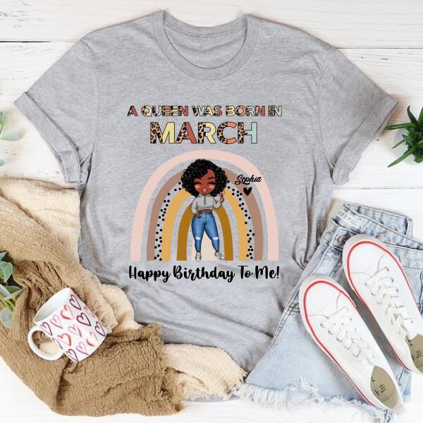 March Birthday Shirt, Custom Birthday Shirt, Queens Born In March, March Birthday Gifts, March shirts for Woman