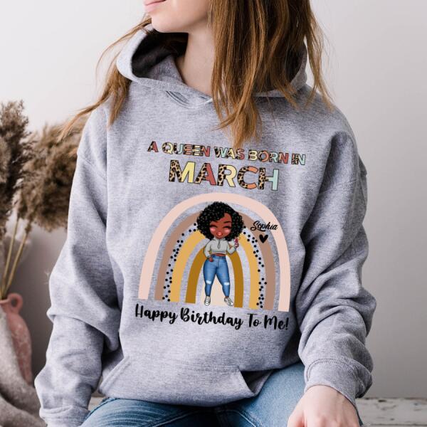 March Birthday Shirt, Custom Birthday Shirt, Queens Born In March, March Birthday Gifts, March shirts for Woman