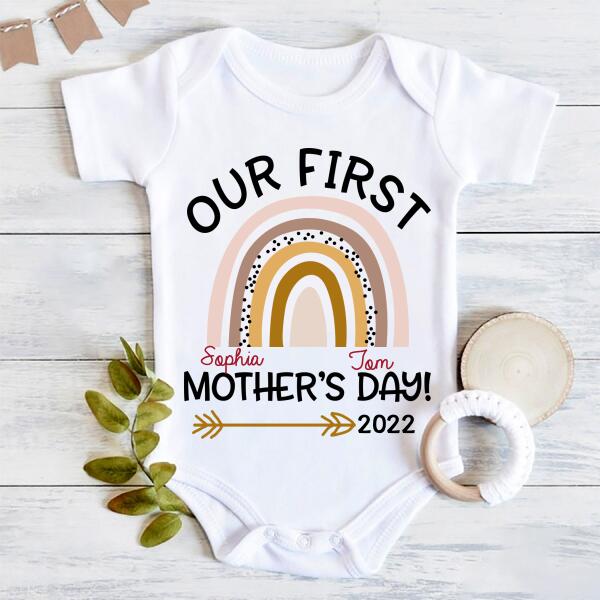 Personalized Mothers Day Shirts, Mom And Daughter Matching Shirt, Rainbow Shirt, Mother Daughter Shirts, Mother‘s Day Shirt, T Shirt For Mom And Daughter, Mother Day Gift