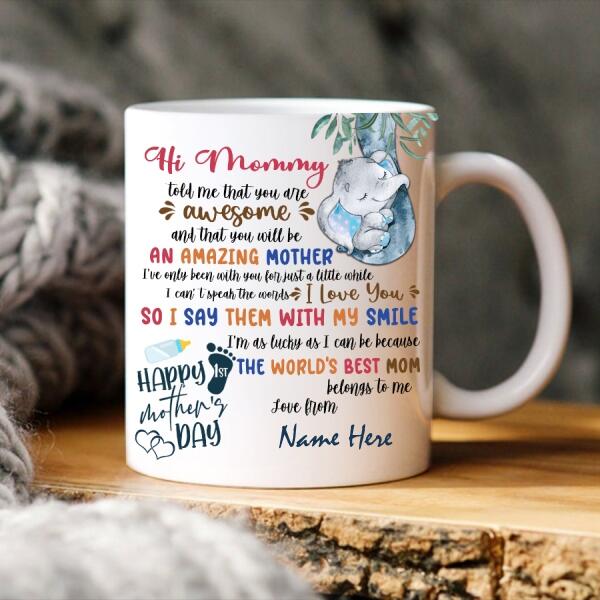 Custom Mother Day Mug, Mother‘s Day Gift For First Time Mom, Mothers Day Mug, Mugs For Moms, First Mothers Day Gift, Mothers Day Cup, Mother Day Gift