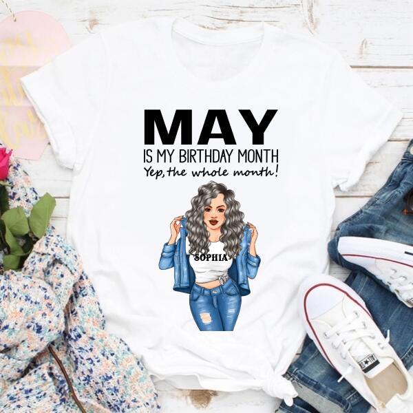 May Birthday Shirt, Custom Birthday Shirt, Queens Born In  May, May Birthday Gifts,  May Birthday Gifts