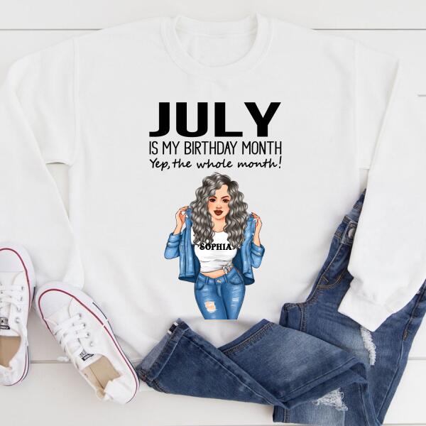 July Birthday Shirt, Custom Birthday Shirt, Queens Born In July, July Birthday Shirts For Woman, July Birthday Gifts