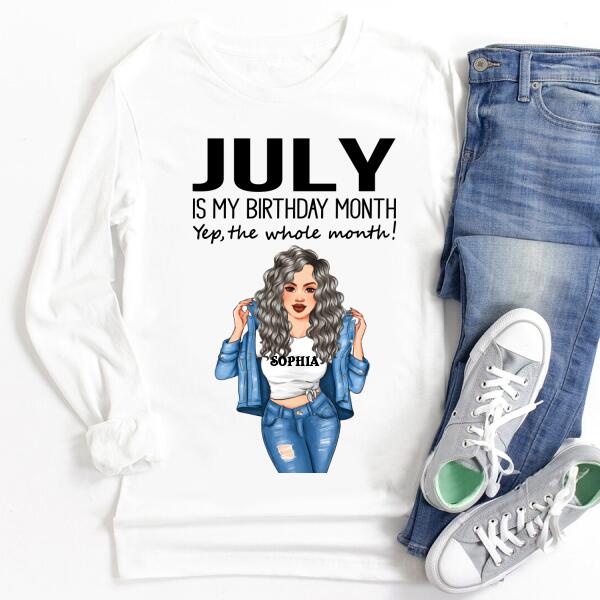 July Birthday Shirt, Custom Birthday Shirt, Queens Born In July, July Birthday Shirts For Woman, July Birthday Gifts
