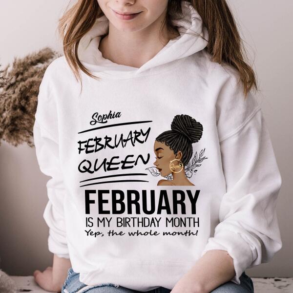 February Birthday Shirt, Custom Birthday Shirt, Queens Born In February, February Birthday Gifts, February shirts for Woman