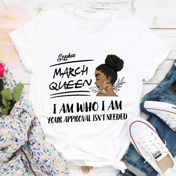 March Birthday Shirt, Custom Birthday Shirt, Queens Born In March, March Birthday Gifts, March shirts for Woman