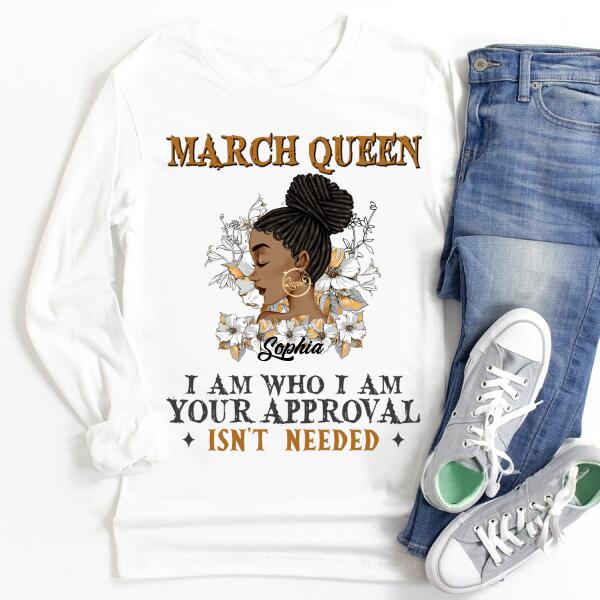 March Birthday Shirt, Custom Birthday Shirt, Queens Born In March, March Birthday Gifts, March shirts for Woman
