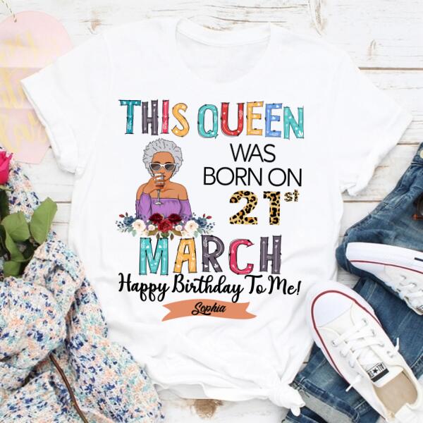 March Birthday Shirt, Custom Birthday Shirt, Queens Born In March, March Birthday Gifts, March shirts for Woman