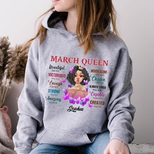 March Birthday Shirt, Custom Birthday Shirt, Queens Born In March, March Birthday Gifts, March shirts for Woman