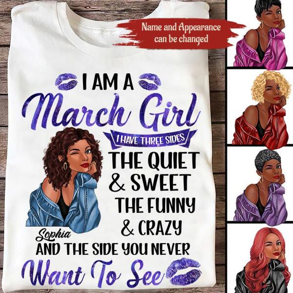 March Birthday Shirt, Custom Birthday Shirt, Queens Born In March, March Birthday Gifts, March shirts for Woman