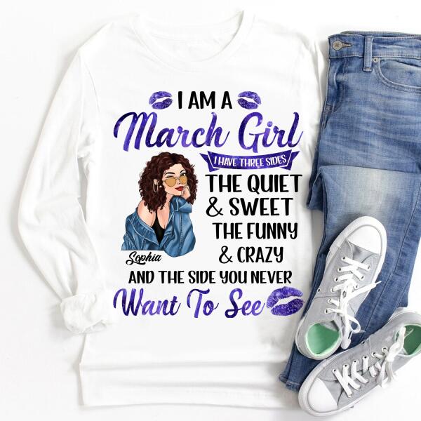 March Birthday Shirt, Custom Birthday Shirt, Queens Born In March, March Birthday Gifts, March shirts for Woman