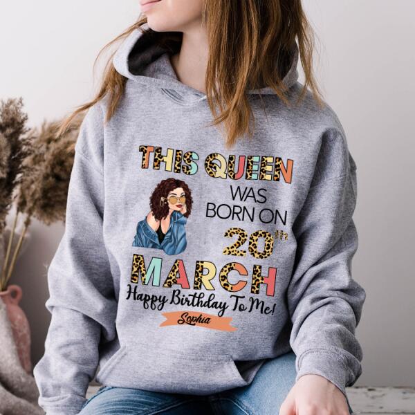March Birthday Shirt, Custom Birthday Shirt, Queens Born In March, March Birthday Gifts, March shirts for Woman