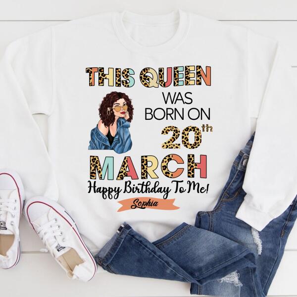 March Birthday Shirt, Custom Birthday Shirt, Queens Born In March, March Birthday Gifts, March shirts for Woman