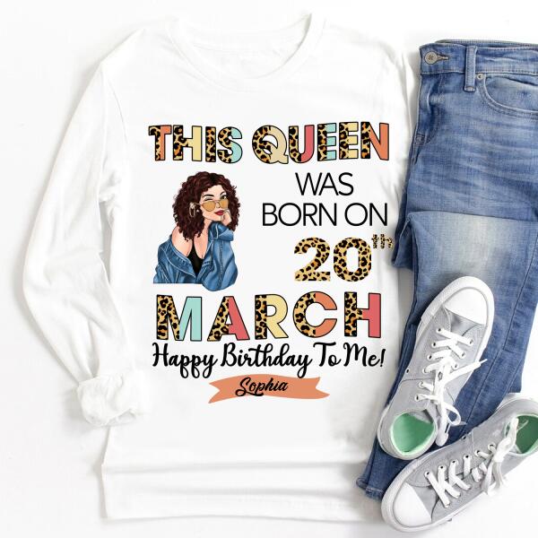 March Birthday Shirt, Custom Birthday Shirt, Queens Born In March, March Birthday Gifts, March shirts for Woman