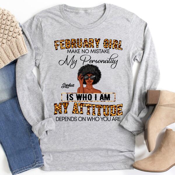 Custom February Birthday Shirt For Woman, Queens Are Born In February Gifts, Melanin Afro Woman Shirt, Black Girl Tee, Afro Queen Gift