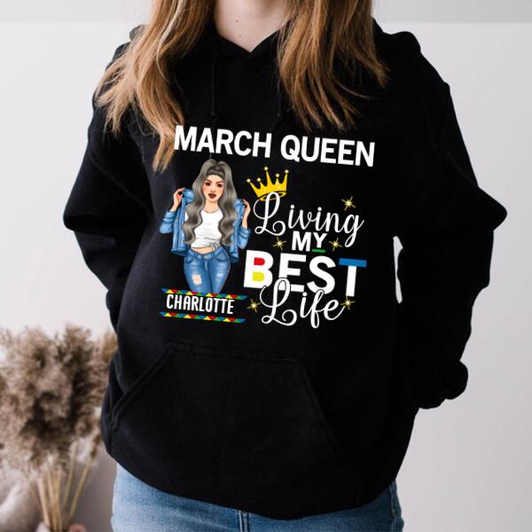 March Birthday Shirt, Custom Birthday Shirt, Queens Born In March, March Birthday Gifts, March shirts for Woman