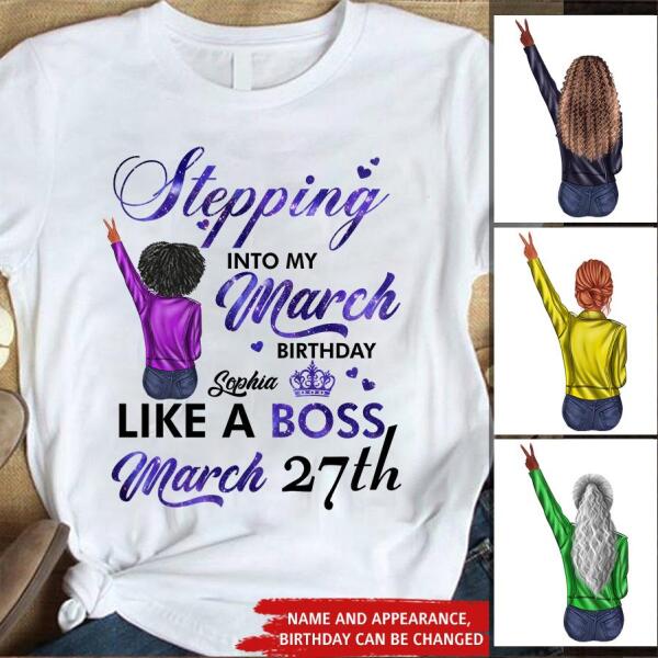 March Birthday Shirt, Custom Birthday Shirt, Queens Born In March, March Birthday Gifts, March shirts for Woman