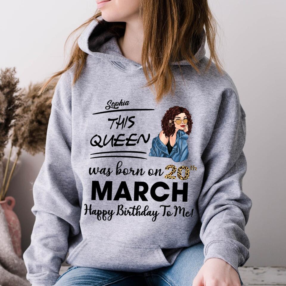 March Birthday Shirt, Custom Birthday Shirt, Queens Born In March, March Birthday Gifts, March shirts for Woman