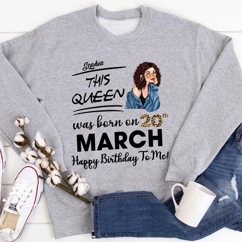 March Birthday Shirt, Custom Birthday Shirt, Queens Born In March, March Birthday Gifts, March shirts for Woman