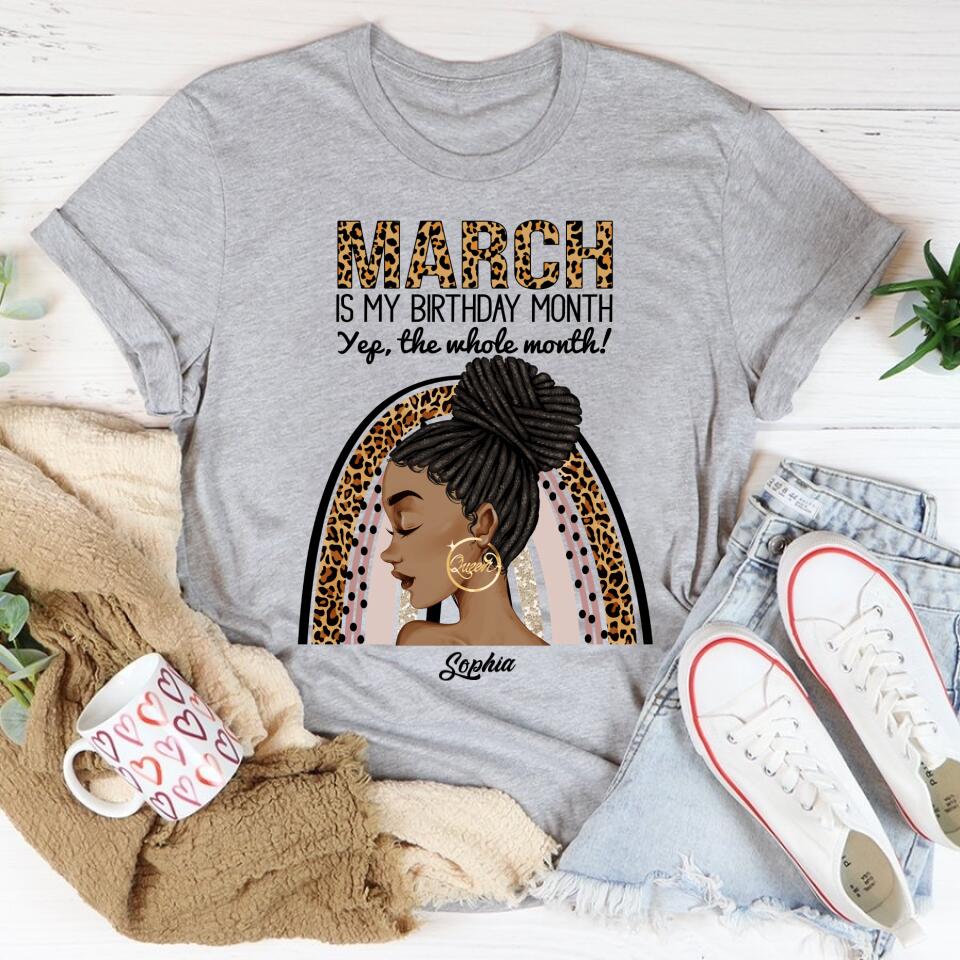 March Birthday Shirt, Custom Birthday Shirt, Queens Born In March, March Birthday Gifts, March shirts for Woman