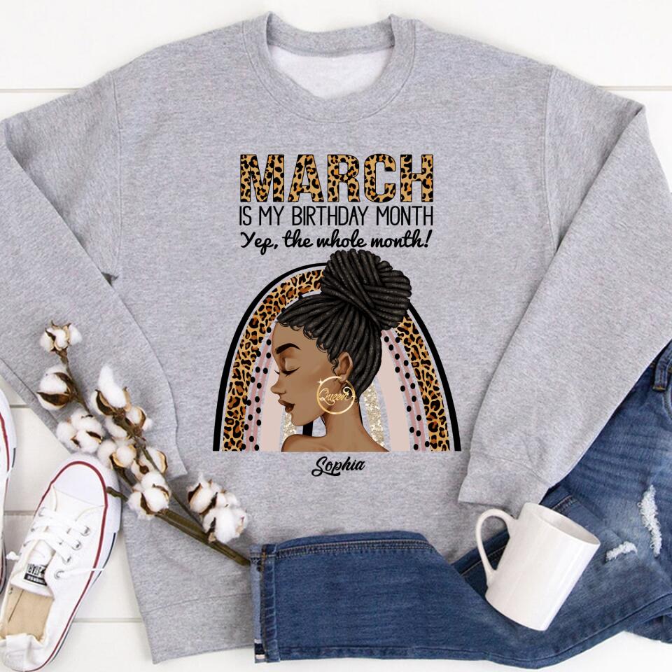 March Birthday Shirt, Custom Birthday Shirt, Queens Born In March, March Birthday Gifts, March shirts for Woman