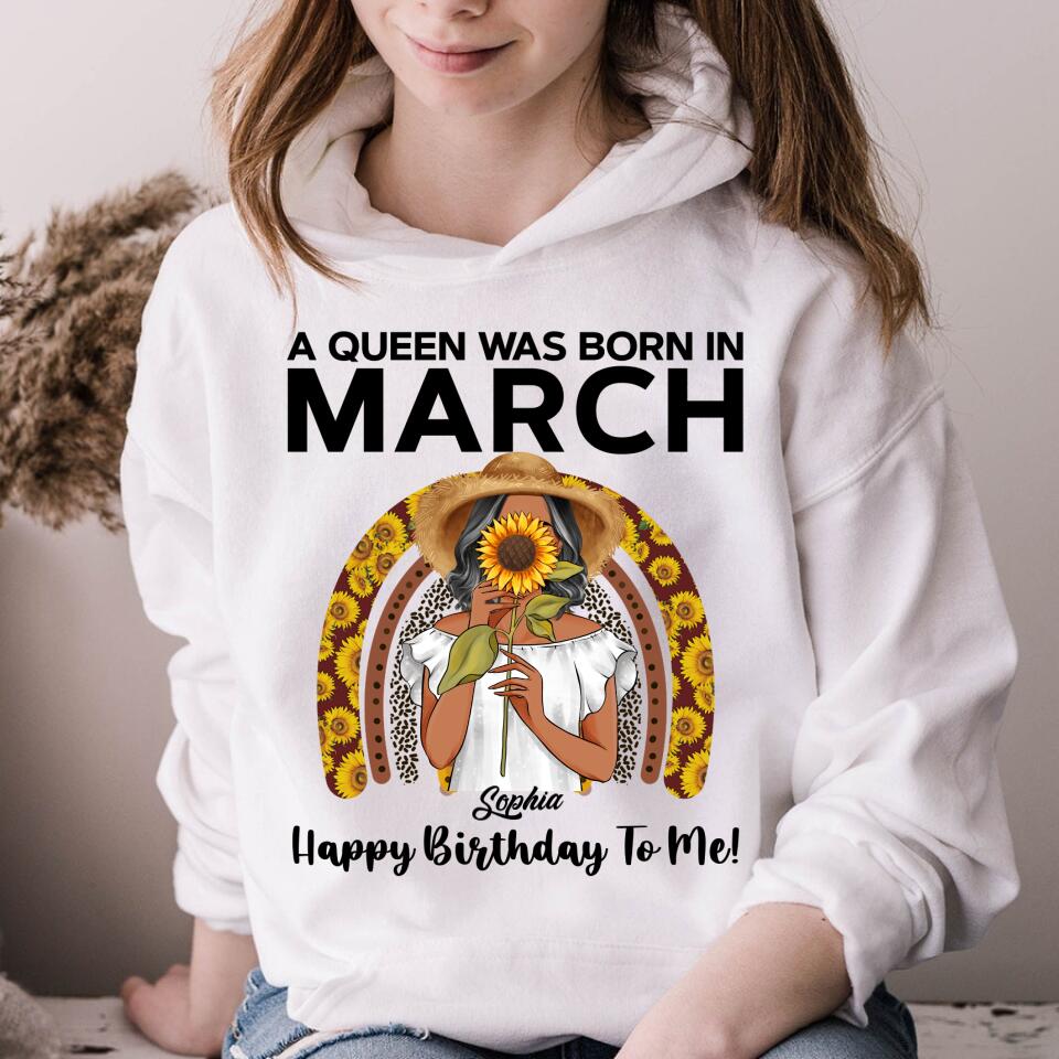 March Birthday Shirt, Custom Birthday Shirt, Queens Born In March, March Birthday Gifts, March shirts for Woman