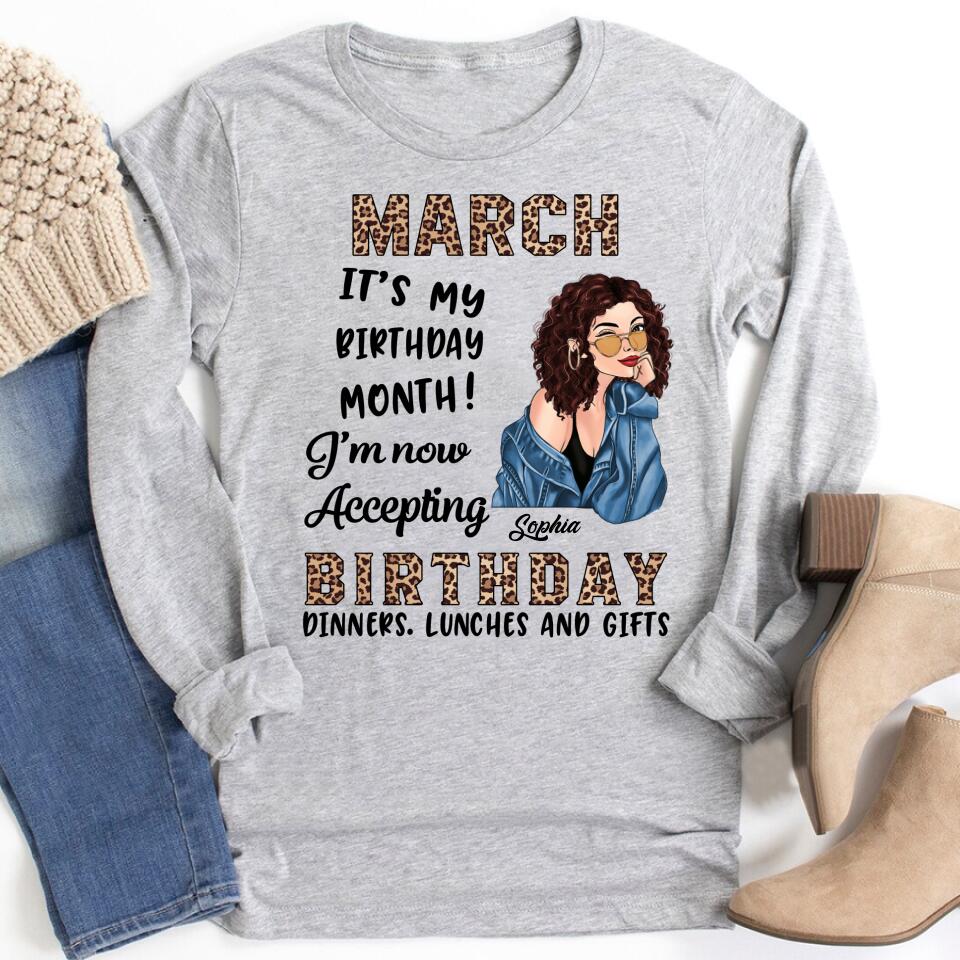 March Birthday Shirt, Custom Birthday Shirt, Queens Born In March, March Birthday Gifts, March shirts for Woman