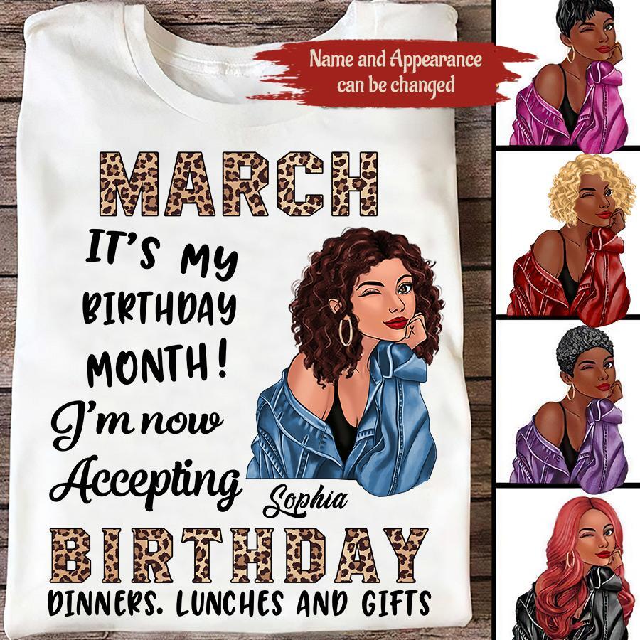 March Birthday Shirt, Custom Birthday Shirt, Queens Born In March, March Birthday Gifts, March shirts for Woman