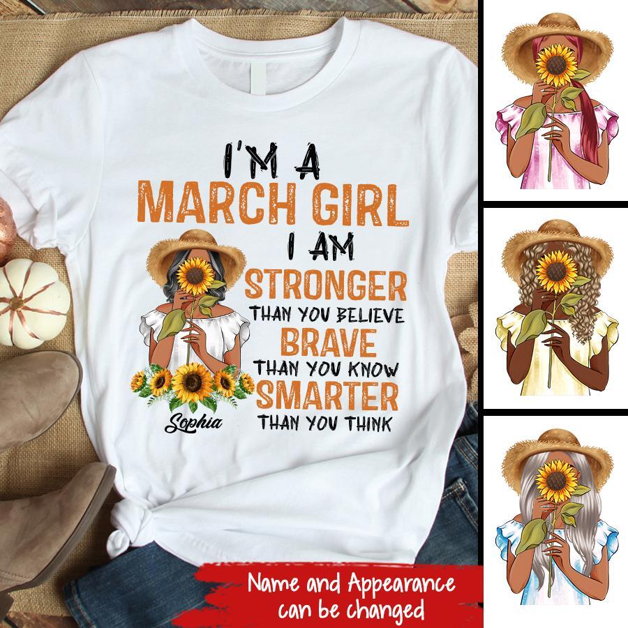 March Birthday Shirt, Custom Birthday Shirt, Queens Born In March, March Birthday Gifts, March shirts for Woman