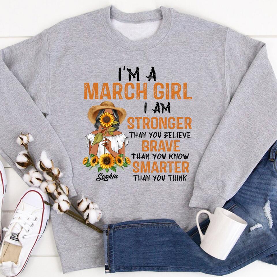 March Birthday Shirt, Custom Birthday Shirt, Queens Born In March, March Birthday Gifts, March shirts for Woman