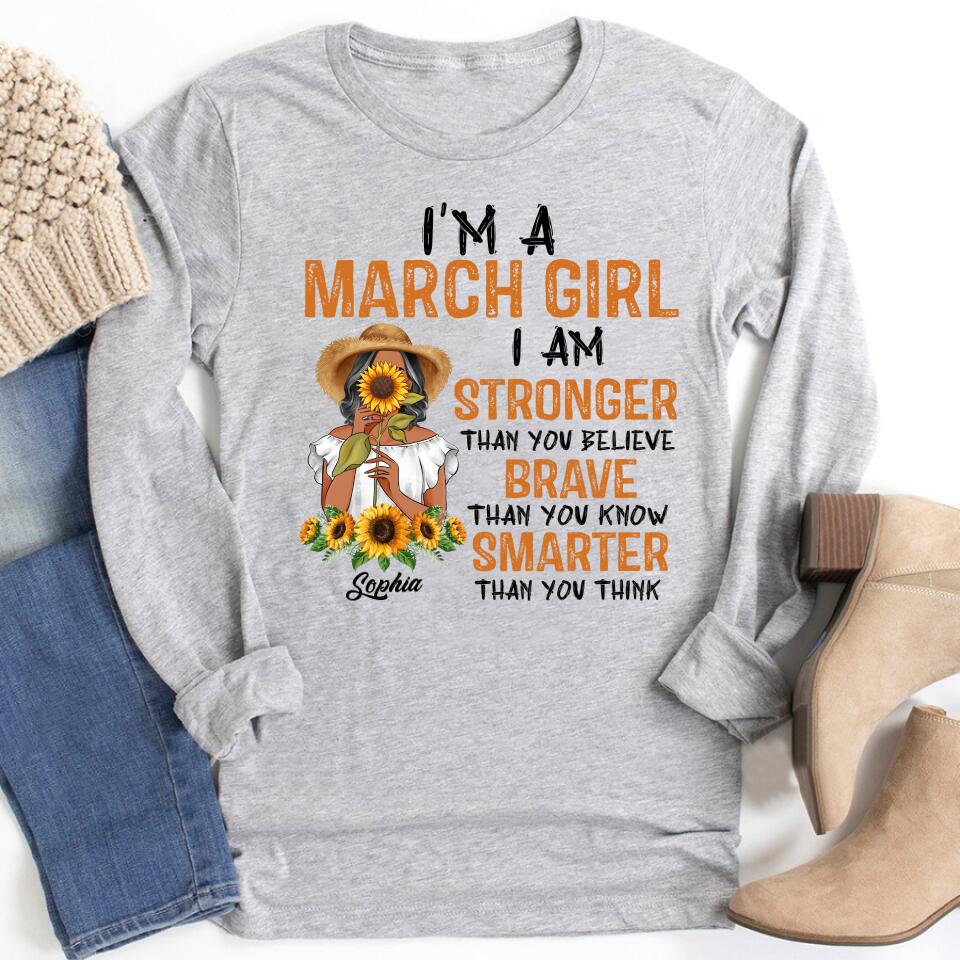 March Birthday Shirt, Custom Birthday Shirt, Queens Born In March, March Birthday Gifts, March shirts for Woman