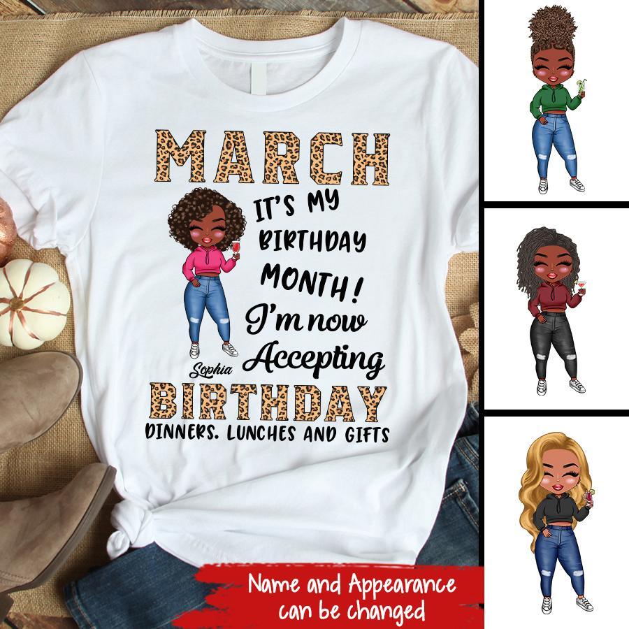 March Birthday Shirt, Custom Birthday Shirt, Queens Born In March, March Birthday Gifts, March shirts for Woman